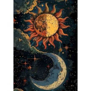 500/1000pcs Adult Jigsaw Puzzle Sun and Moon Theme Puzzles for Gameroom Bedroom Livingroom Gift Challenging Game