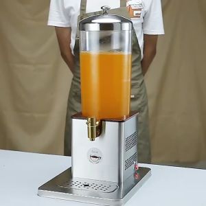 เครื่องจ่ายน้ำ 1หัว/2หัวแบบร้อน-เย็น โถจ่ายน้ำหวาน 6ลิตร/12ลิตร เครื่องทำความเย็นเครื่องดื่ม