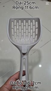 Xẻng xúc cát vệ sinh cho mèo có móc treo Xẻng hốt cát vệ sinh dọn phân cho mèo cao cấp dụng cụ vệ sinh cho mèo 053316 - Nuôi Pet Shop