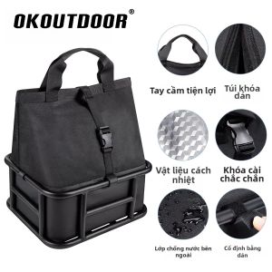 OKOutdoor | Giỏ Xe Đạp Điện Cách Nhiệt Có Khóa Nhanh