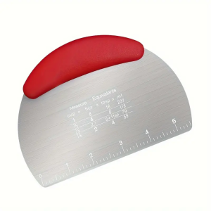 Stainless steel pastry cutter stainless steel pastry scraper multi-functional pastry cutter baking tool for measurement and c