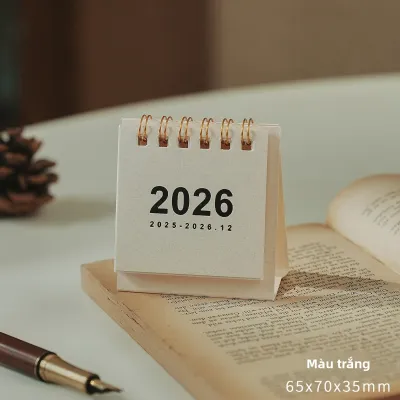 Gimue | Lịch Bàn Mini Sáng Tạo cho Sinh Viên và Văn Phòng Dùng Bản 2026