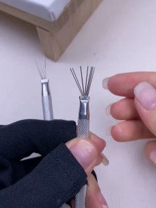 7-pin Nail Liner Nail Art Tools Stainless Steel Stripe Lines Nail Art Pens Bendable Pins Ultra-thin Line Nail Brush Gel Painting