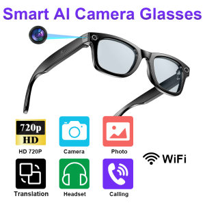Upgrade Camera Camera Photo Recording Video Smart Glasses Men Women Wearing Answerable Phone Advanced Technology Smart Glasses