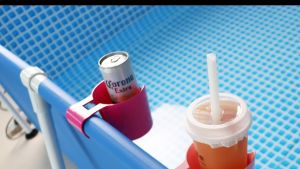 Swimming Pool Water Cup Hanger Multifungs Pool Cup Holder Universal for Bathroom Tub Poolside Cup Hanger Rack Swim Pool Party Accessories