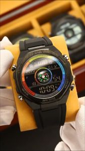 PENGIRIMAN INSTANT --Jam Tangan pria skmei 2209 rubber Compass 2 time Pedometer Alarm original