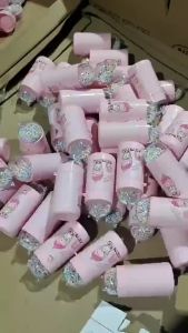 Botol Minum Kaca Anak Food Grade Minimalis 350ml Tutup Karakter Kucing Lucu Bubble Warna Venrz Wakakids