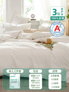 A-Class 100% Pure Cotton Thickened Travel Hotel Bedding Set Four-Piece Sheet Duvet Cover Pillowcase Bedding Set Pure Cotton