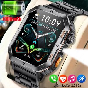 2025 1000MAhแบตเตอรี่ความจุสูงผู้ใหญ่ผู้ชายสมาร์ทนาฬิกาหน้าจอขนาดใหญ่ 2.1 นิ้วบลูทูธIP68 SmartWatchกันน้ํากีฬา