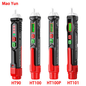 Ht90/HT100/ht100p/HT101 kẹp thử điện bút AC vôn kế không kiểm tra tiếp xúc độ nhạy cao AC12 ~ 1000V đèn báo động có còi hú