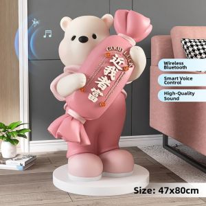 Creative Cartoon Bear Large Home Decor Statue