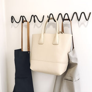 Wavy Design Wall Mounted Coat Rack Modern Wall Rack Coat Storage Creative Hanger for Home Organization Hotel Store Decoration