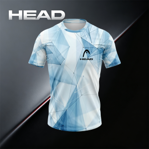 HEAD | Áo Thun Nam HEAD In Hình Mạch Điện Tử Kiểu Dáng Công Nghệ Tay Ngắn Cổ Tròn Áo Thể Thao Dành Cho Quần Vợt Phòng Tập Hoạt Động Ngoài Trời