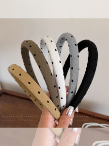 คลิปหนีบผมลายจุดสีดำ คลิปหนีบผมแบบบางสำหรับผู้หญิง คลิปหนีบผมสำหรับล้างหน้า คลิปหนีบผมป้องกันการลื่น คลิปหนีบผมแบบใหม่ 2025 คลิปหนีบผม