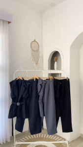 Emeril Set (Vest + Celana) | Setelan Wanita Kekinian Korean Style One Set | Fashion Wanita Outfit | Setelan Wanita Hijab OOTD Premium
