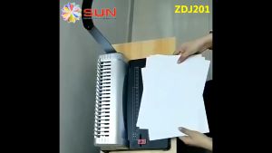 Mesin Jilid Spiral Plastik A4 ZDJ201 & ZDJ202
