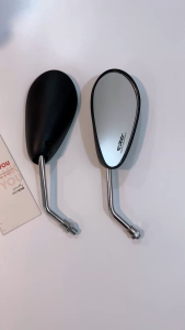 Kính/ Gương chiếu hậu giọt nước CRG - chân xi Inox 10li ren thuận - gắn hầu hết mọi loại xe