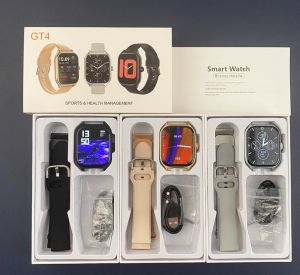 ♥ SFREE Shipping ♥ GT4 Waterproof Smartwatch music Sport Fitness Tracker Smart Bracelet Blood Pressure Heart Rate Blood oxygen Sleep Monitoring HD Bluetooth call Magnetic suction charging