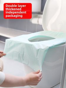 Disposable Toilet Seat Cover Womens Travel Portable Dirt Resistant Pregnant Women Stick-On Toilet Seat Cushion Paper