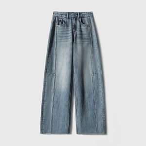 High Waist Slimming Flared Jeans with Deconstructed and Frayed Edges