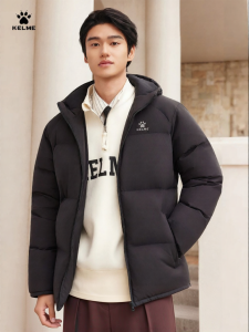 Kelme | Water Resistant Thick Hooded Warm Down Jacket