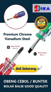 OBENG BB BUNTEK JUMBO TRANSPARAN 2 ARAH BOLAK BALIK CEBOL MINI PLUS DAN MINUS
