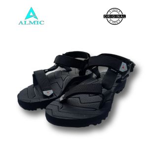 ALMIC-Sandal Gunung Adventure Edge Hitam pria wanita|Sendal Gunung Outdoor Dewasa Karet