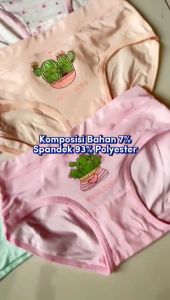 Sorex Kids Girl CD NA 452 Cactus Super Soft / Celana Dalam Anak Lembut 1PC warna Random
