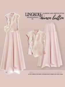 NUMEN BUTTON | Age-reducing Chinese Style Womens Set