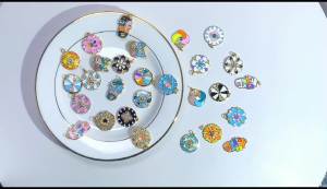 JUYA | Mặt Dây Chuyền Hình Chuồn Chuồn Rắn Dreamcatcher Mắt Quỷ Hy Lạp Mạ Vàng Thật 18K Juya Men Màu Sắc Dùng Làm Đồ Trang Sức Tự Làm Ngày Của Mẹ