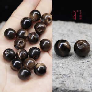 Nút Ngọc Trai Hình Tròn Màu Cà Phê Tự Nhiên Cao Cấp Phong Cách Dân Tộc Qipao Tang Hanfu Nút Đầu Tròn Hình Tròn Cho Đồ Thủ Công May Vá