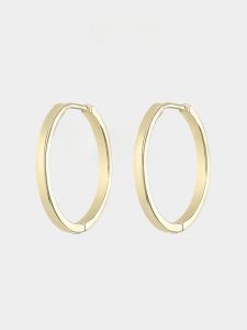 Gold French Vintage Minimalist Earrings Women Unique Exaggerated Silver Needle Hoops Circle Earrings High-End Sensation Ear Jewelry