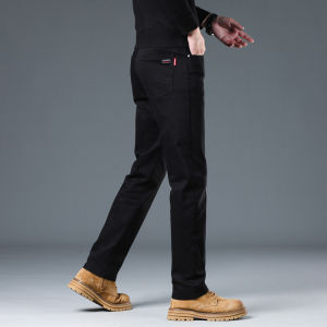 TUCANO | Mens Slim Fit Elastic Straight Cut Black Jeans