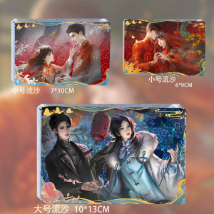 7-Dimensional Acrylic Stand Paper Wedding Gown Sandflowing River Cartoon Anime Badge/Stand Toy Collectible Non-registered Brand