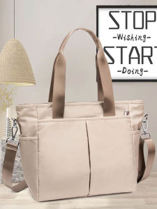 New Arrival Casual Easiest for Match Oxford Womens Handbag Multi-Pocket Large Capacity Nylon Wrist Shoulder Crossbody Bag