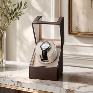 Luxury Automatic Watch Winder Box for Mechanical Watches Premium Rotating Storage Case & Ultra-quiet Watch Shaker