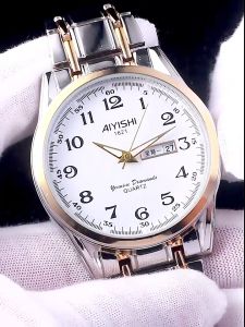 AIYISHI Jam Tangan Pria Biru Tahan Air Night Vision Arloji Cowok Stainless Steel (W1-002-1621)