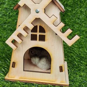 rumah kayu mini hamster model kincir belanda holland windmill