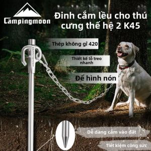 Campingmoon | Dùi Dây Cắm Lều Dày và Dài Chống Gió Ngoài Trời