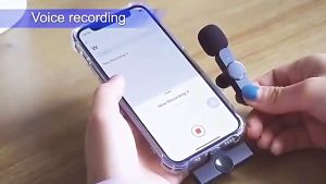 Bộ Micro Thu Âm Không Dây K9-1 Khử Tiếng Ồn Để Livestream Ghi Âm Quay Video Cổng iPhone -NTH