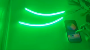 2PC Flexible Car Led Light Strip Dual Color DRL Motorcycle Auto Headlight Lamp Daytime Running Light Daylight Motor Turn Signal Lights Start Scan Car Accessories