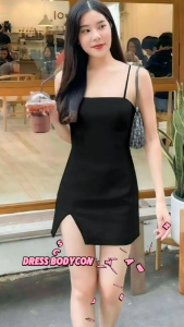 1643 Dress Bodycon Slit Samping Clubbing Pesta Press Body Goals - 64 | ETHNES