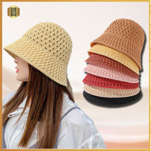 SIGVARD - Bucket hat korean style topi rajut fashion wanita dewasa & anak perempuan serbaguna HAT04