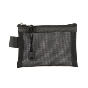 Mini Transparent Mesh ID Card Holder Bank Card Zipper Coin Pocket Travel Portable File Bag Storage Organizer Portable File Bag