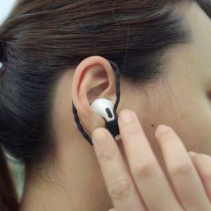 [BONE] สายคล้องหู ซิลิโคน กันหล่น คล้องแน่นไม่หลุด สำหรับ หูฟัง AP แอร์พอร์ท  (2คู่ /2 ขนาด)