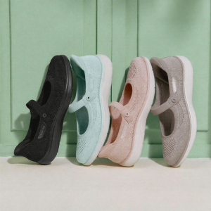 Skechers | Mary Jane Slip On Ladies Casual Shoes High Breathability & Cushioning