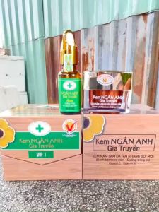 Kem Mờ Sạm Nám Tàn Nhang Trắng Da + Serum Ngân Anh Gia Truyền VIP1 ( 25G )
