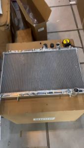 RedSuns Evo3 4g93 wira satria 1.6 1.8 4g63 evo3 perdana alloy 45mm radiator 2 row/ 3 row + fan shroud + high speed fan x2 -manual