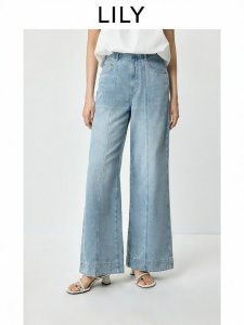 Quần Jeans Đùi Rộng Phong Cách Vintage