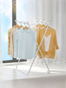 ตู้เสื้อผ้าพับได้สำหรับห้องนอนแบบตั้งตรง ไม่ต้องติดตั้ง ทำจากเหล็กกล้าเคลือบด้วยไฟฟ้า สไตล์เรียบง่าย ใช้ในห้องนอนและหน้าบ้าน